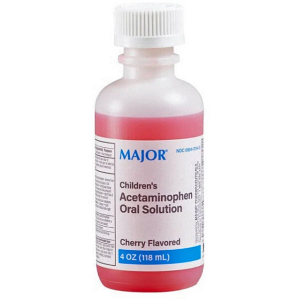 Acetaminophen Oral Suspension 160 mg/5 ml Cherry Children's (59 ml) - Over-the-Counter