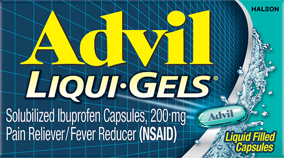 Advil Gel Caps 200 mg Liquid Gels (40 Count) - Pain & Fever Relief