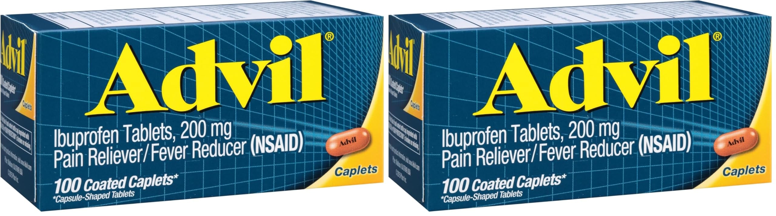 Advil Tablets 200 mg Caplets - Pain & Fever Relief