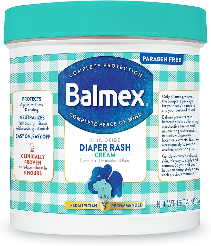 Balmex Diaper Rash Cream 11.3% (453 g) - Skin Care & Topicals