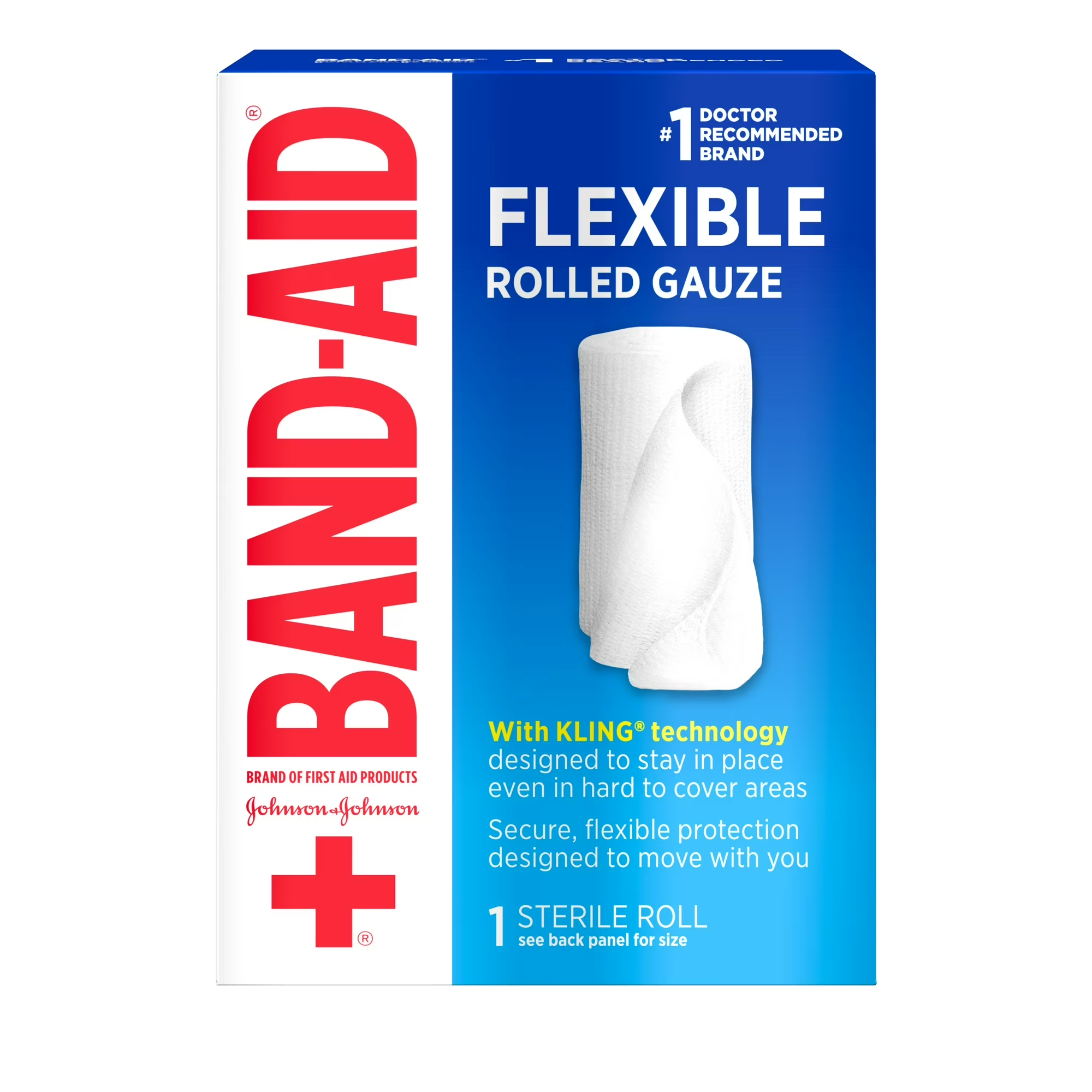 Band Aid Rolled Gauze Dressing 2 in x 2.5 yd SM - First Aid