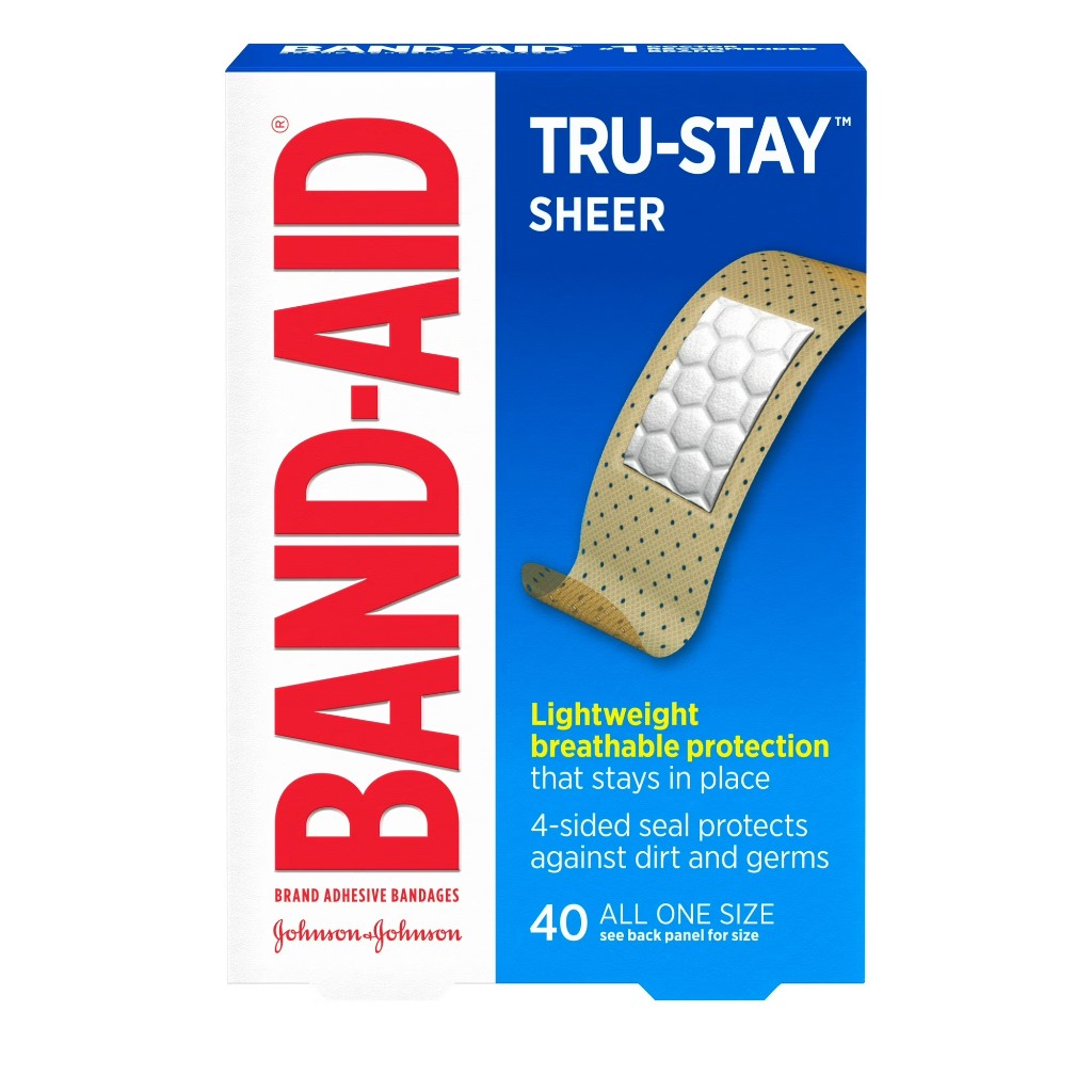 Band Aid Sheer Strips Adhesive Pads 40 1SIZE - Over-the-Counter