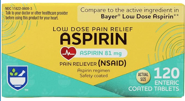 Bayer Regimen Tablets 81 mg Enteric Coated Ezcp (120 Count) - Over-the-Counter