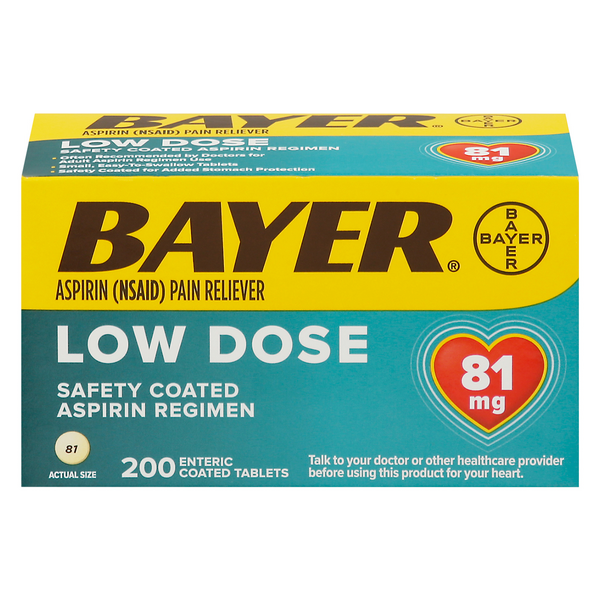 Bayer Regimen Tablets 81 mg Ezcp (200 Count) - Over-the-Counter