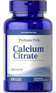 Calcium Citrate Tablets 200 mg (100 Count) - Vitamins & Supplements