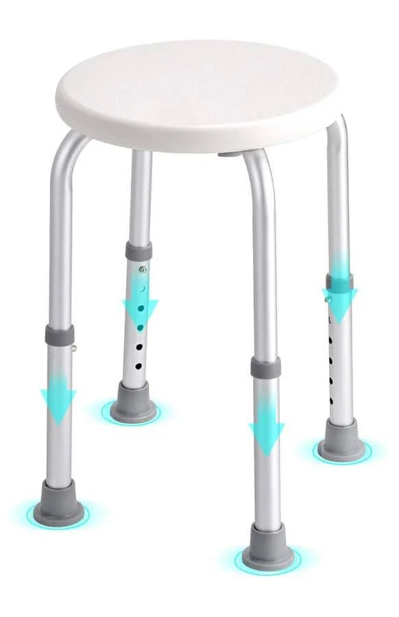 Compact Shower Stool Equipment ADJ - Over-the-Counter