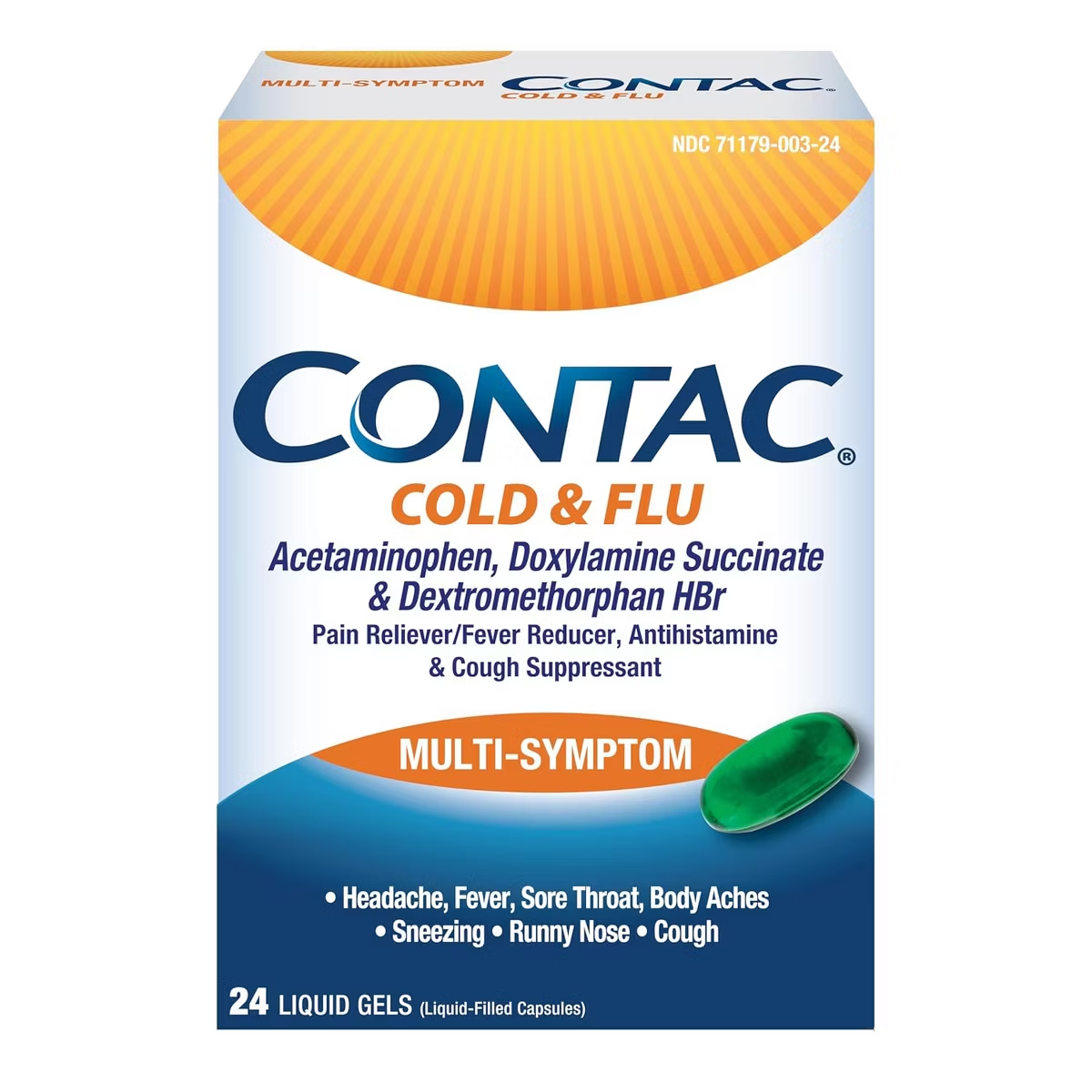 Contac C/F Gel Caps 15-6.25-325 mg 24LQGL - Over-the-Counter