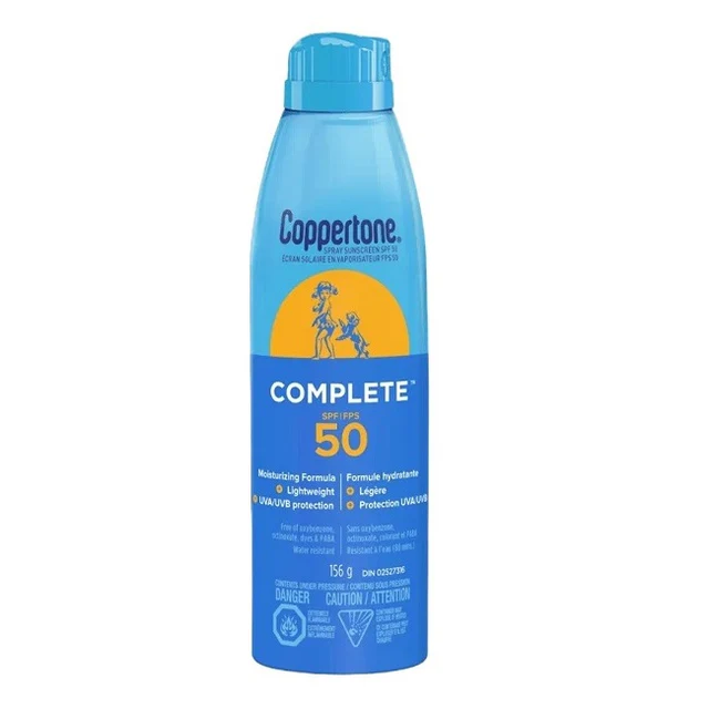 Coppertone Complete Aerosol 156 g SPF (50 Count) - Over-the-Counter