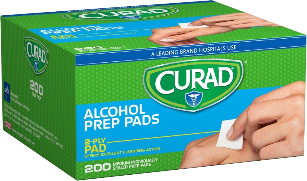 Curad Alcohol Swabs Pads 70% (200 Count) - First Aid