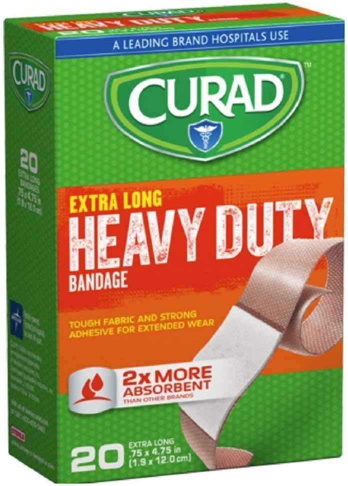 Curad Extra Lengths Adhesive Pads (20 Count) - Over-the-Counter