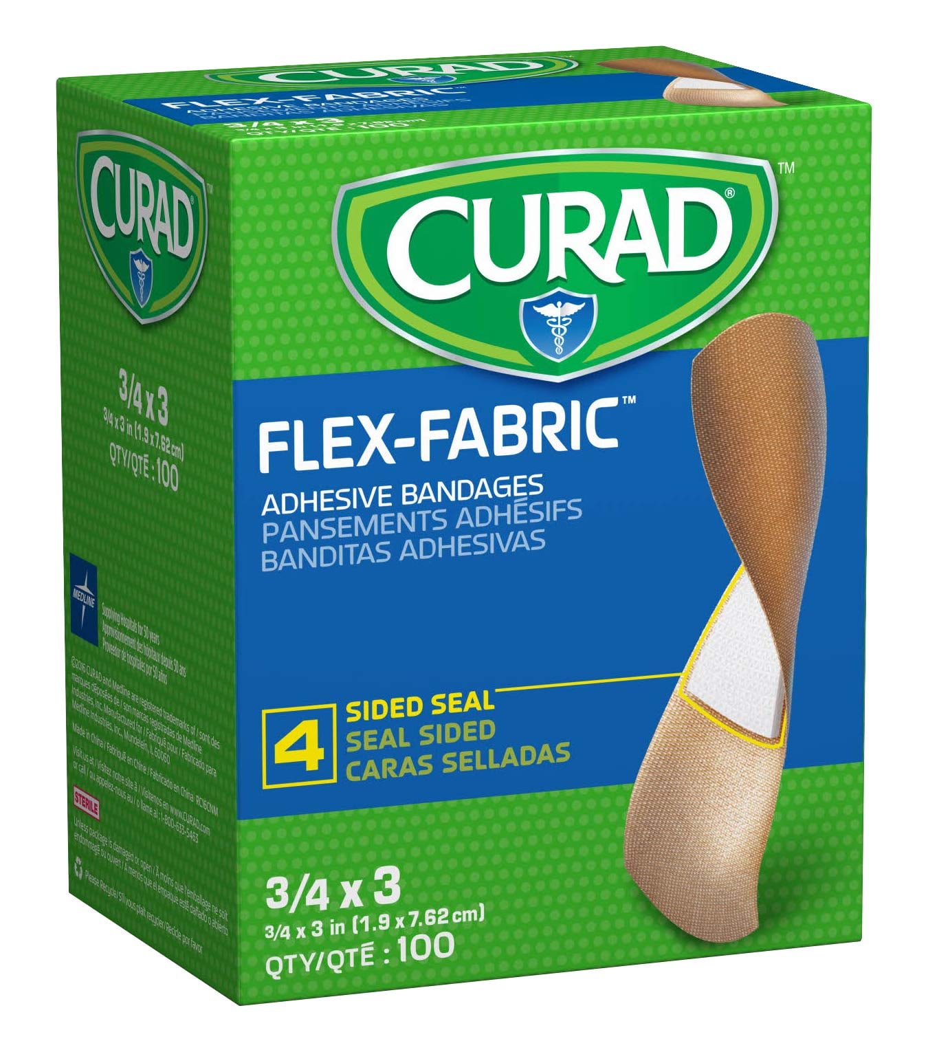 Curad Plst Adhesive Bandage Adhesive Pads (100 Count) - Over-the-Counter