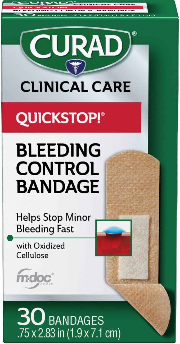 Curad Qkstp FLX Fbrc Adhesive Pads Astd (30 Count) - Over-the-Counter