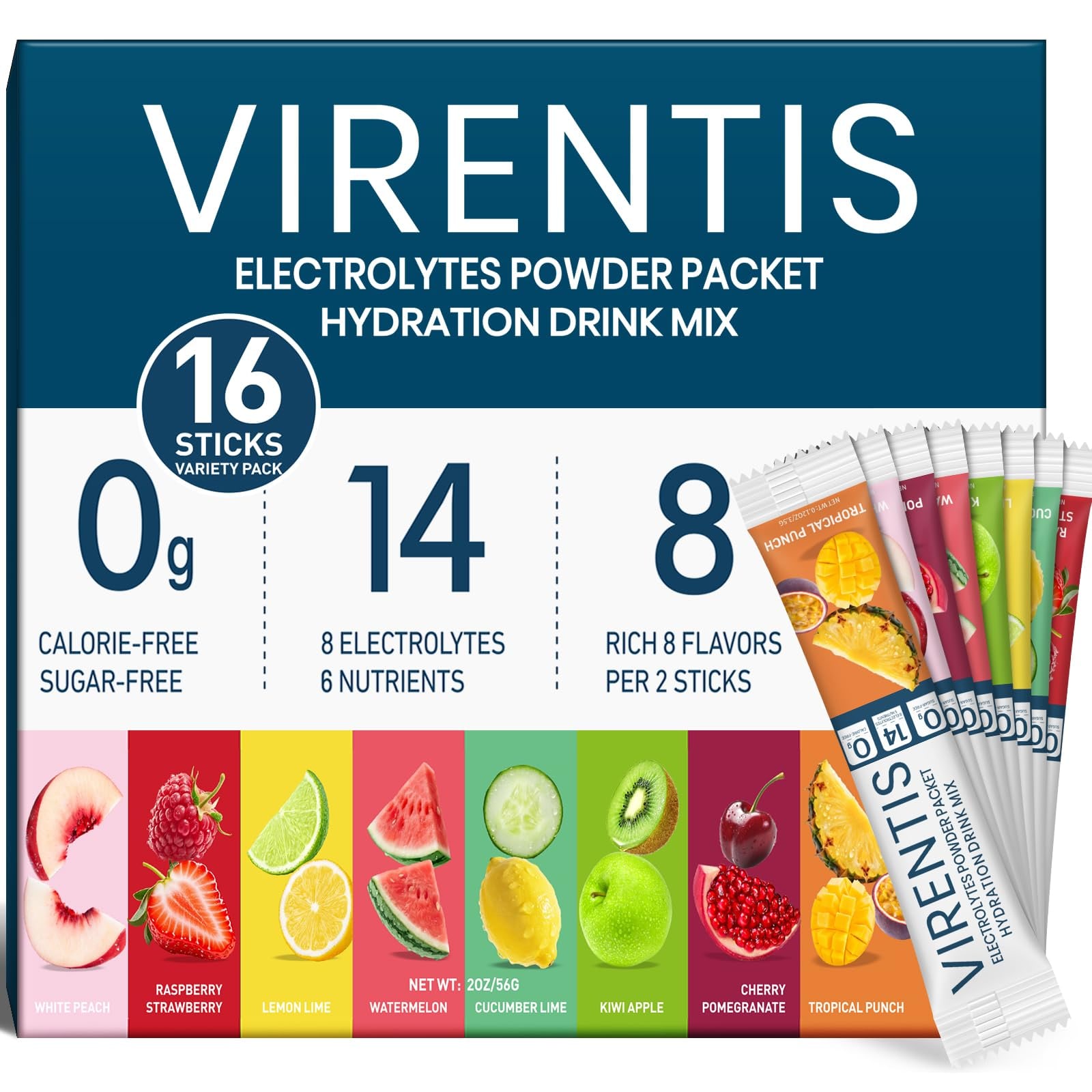 Dripdrop PK 8X10GM Juicy Vrty - Over-the-Counter