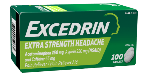 Excedrin ES Tablets 250-250-65 mg (100 Count) - Over-the-Counter