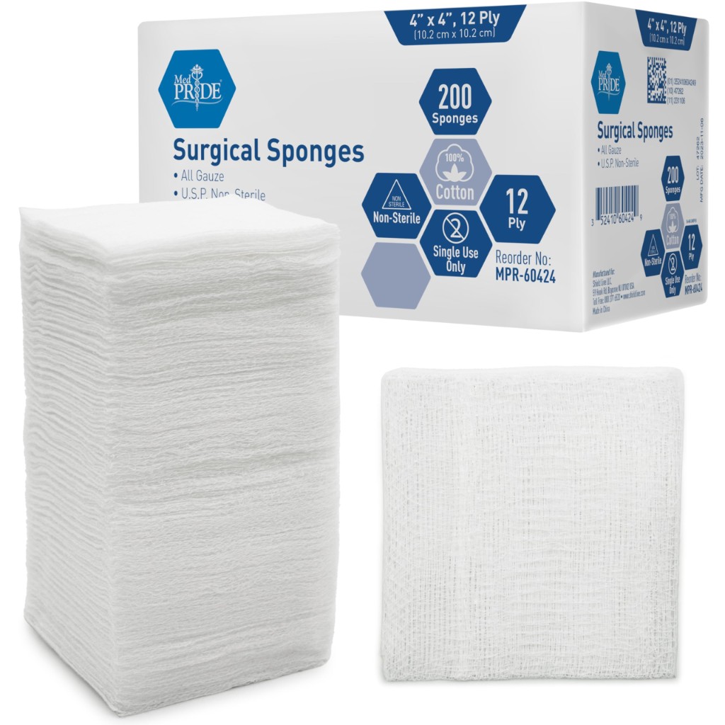Gauze SG 4 x 4 in 200 NST 12PL - First Aid