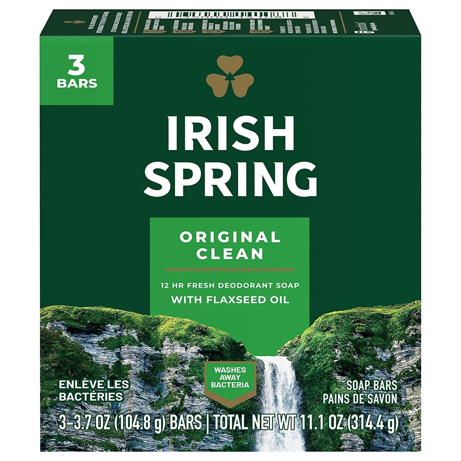 Irish Spring Bar 3X3. Original (75 oz) - Over-the-Counter