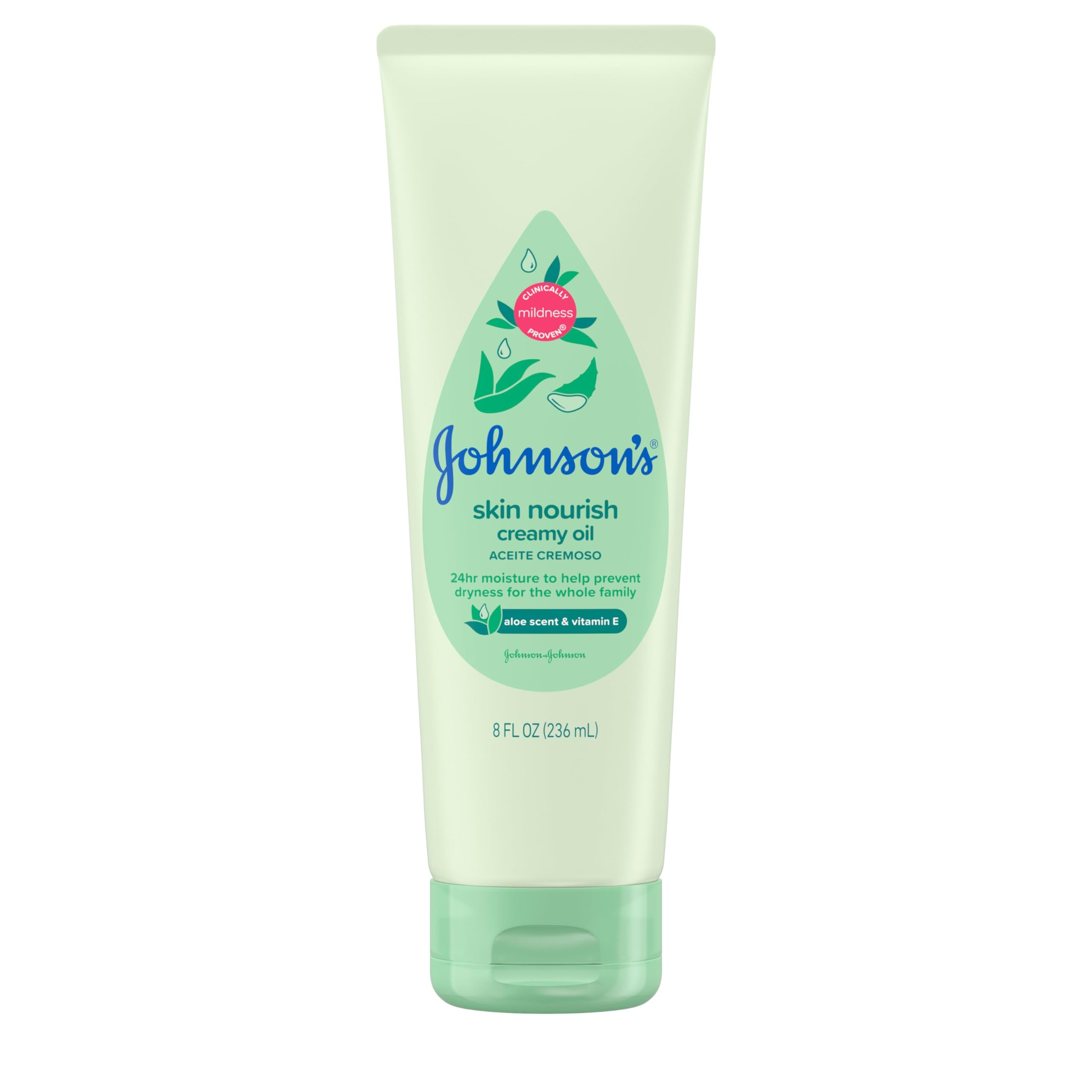 Johnsons Baby Crmy OL Aloe/e (8 oz) - Baby & Child Care
