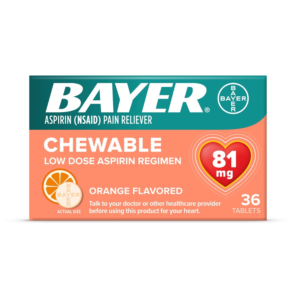 LDR Aspirin Chewables 81 mg 36 Orange - Pain & Fever Relief