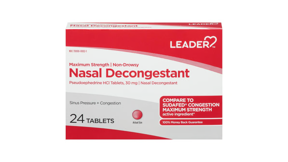 LDR Nasal DEC Tablets 30 mg Maximum Strength Non-Drowsy (24 Count) - Over-the-Counter