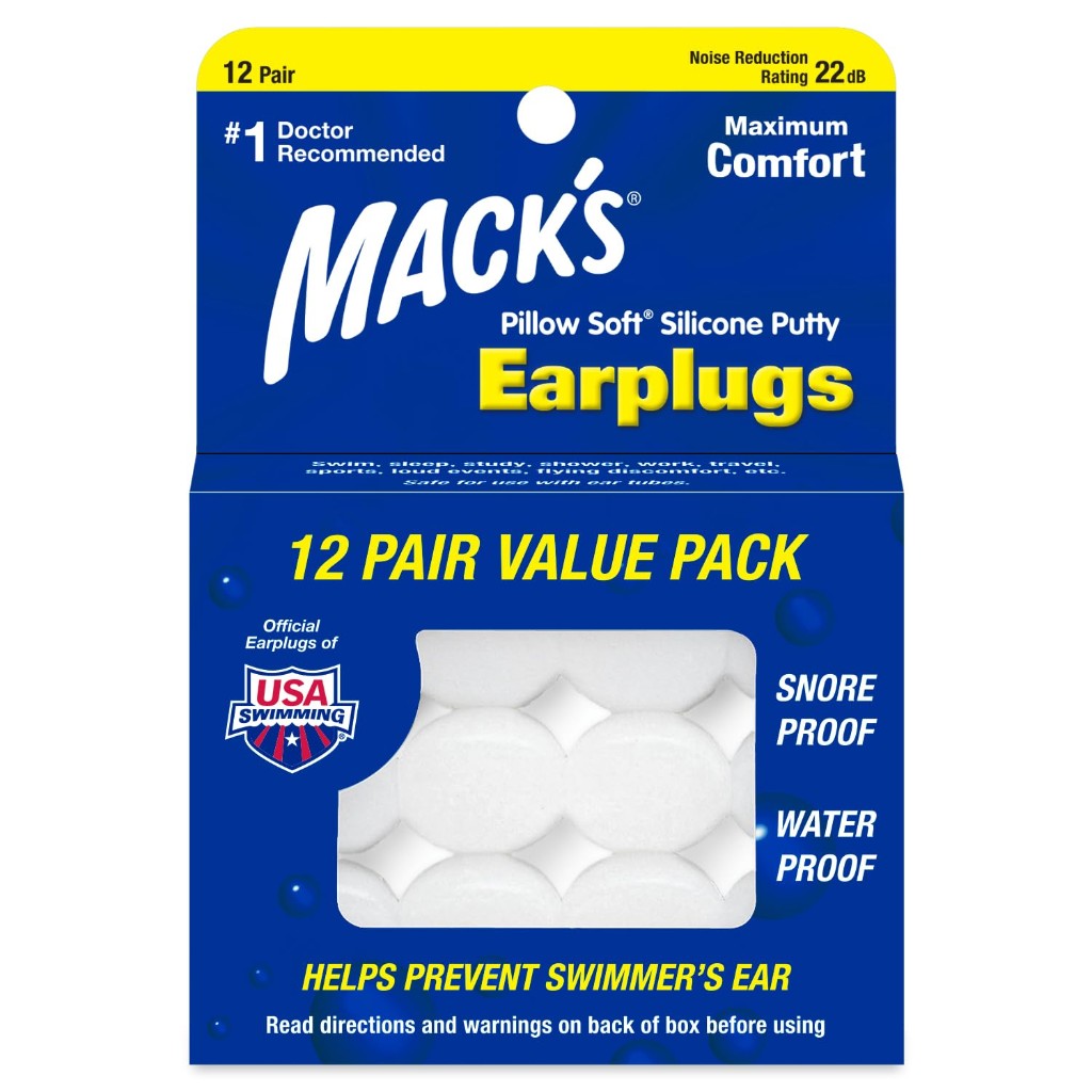 Macks Paste Earplug 12EA SIL - Over-the-Counter