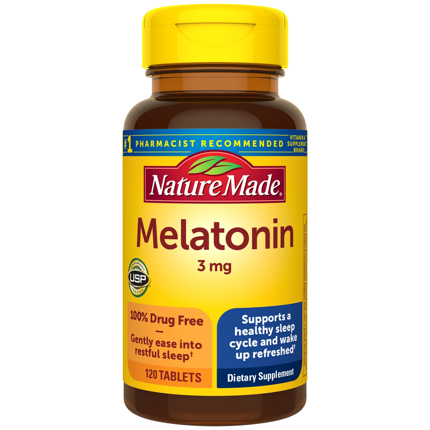 Melatonin Tablets 3 mg (60 Count) - Sleep & Relaxation