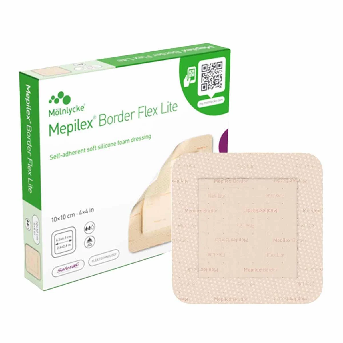 Mepilex Border Dressing 4 x 4 in 5 Sadh - Over-the-Counter