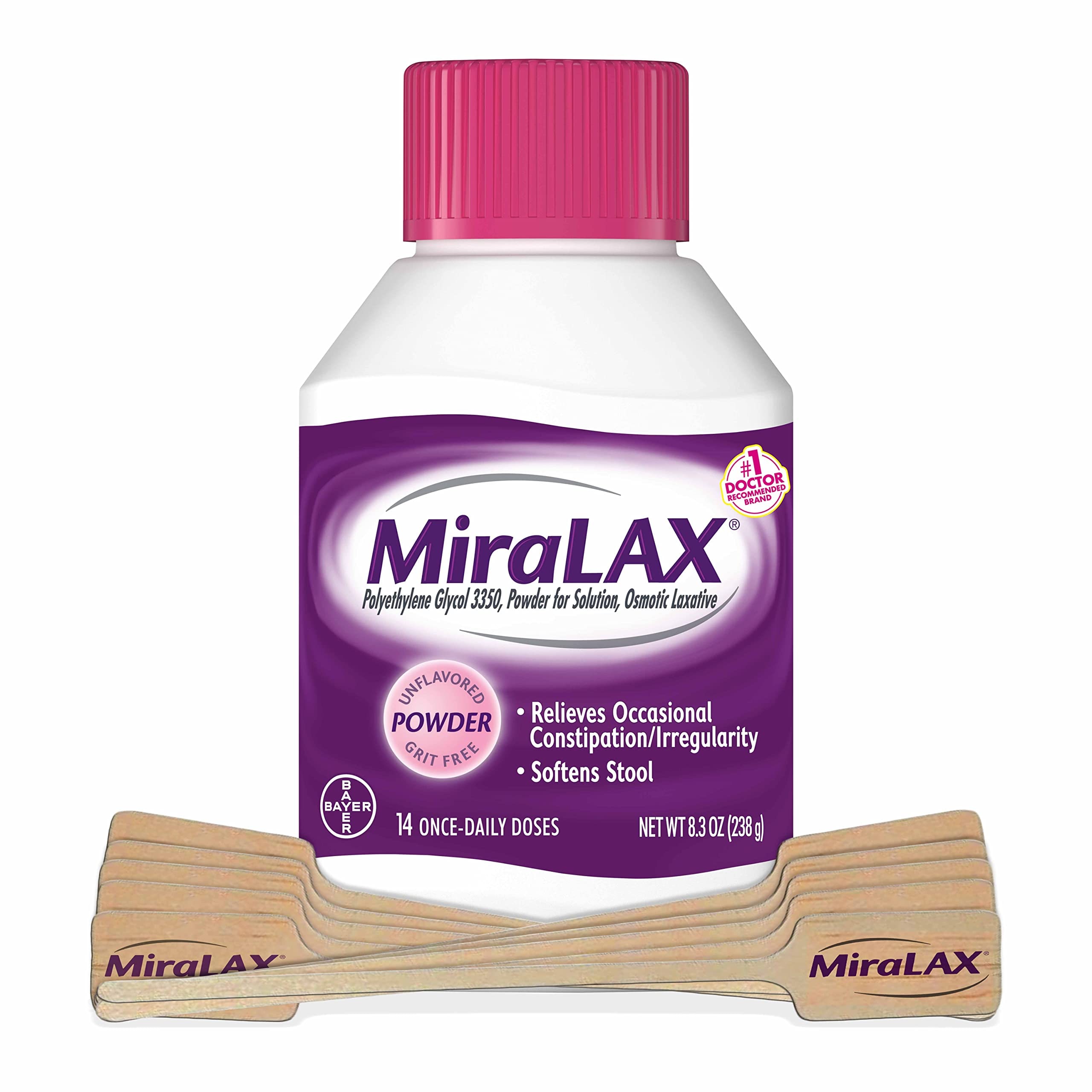 Miralax Powder 17 G/ds 119 g PEG (3350 Count) - Digestive Health