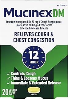 Mucinex DM Tablets 600-30 mg (20 Count) - Cold, Flu & Sinus