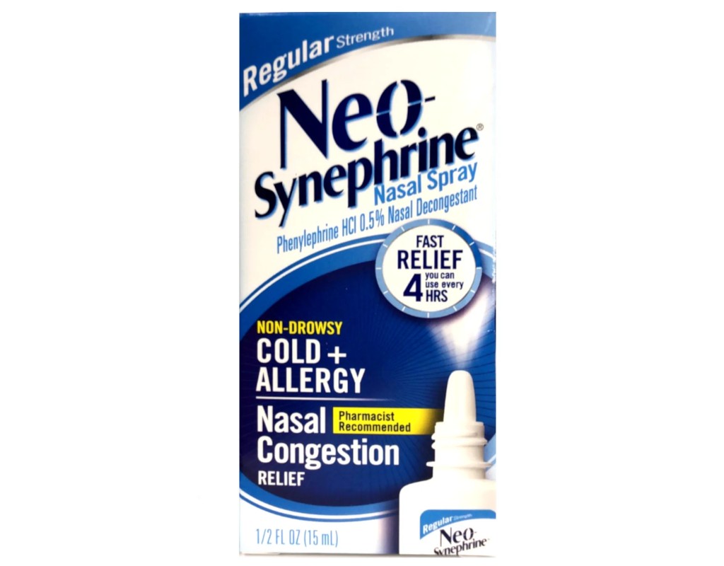 NEO-Synephrine Nasal Spray 0.5% Regular Strength (15 ml) - Over-the-Counter