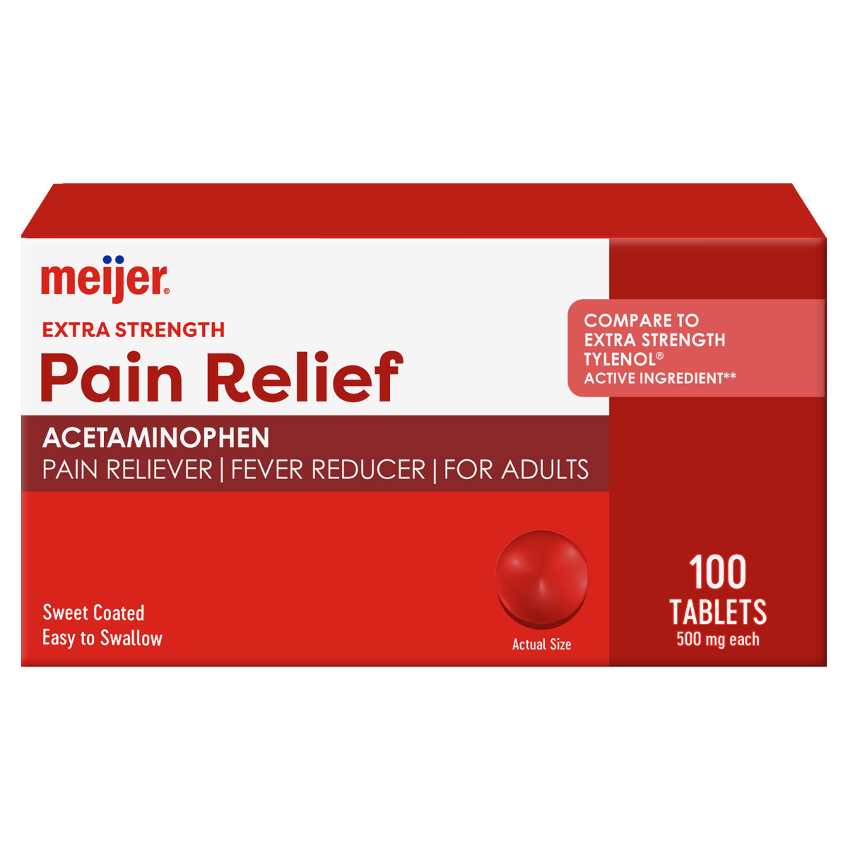Pain Relief Tablets 500 mg (100 Count) - Pain & Fever Relief