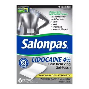 Salonpas Pain Relieving Adhesive Pads 4% (6 Count) - Pain & Fever Relief