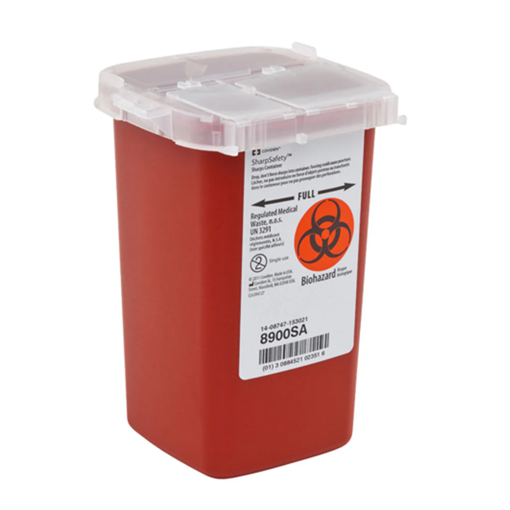 Sharps CTR Phleb 1QT RED - Over-the-Counter