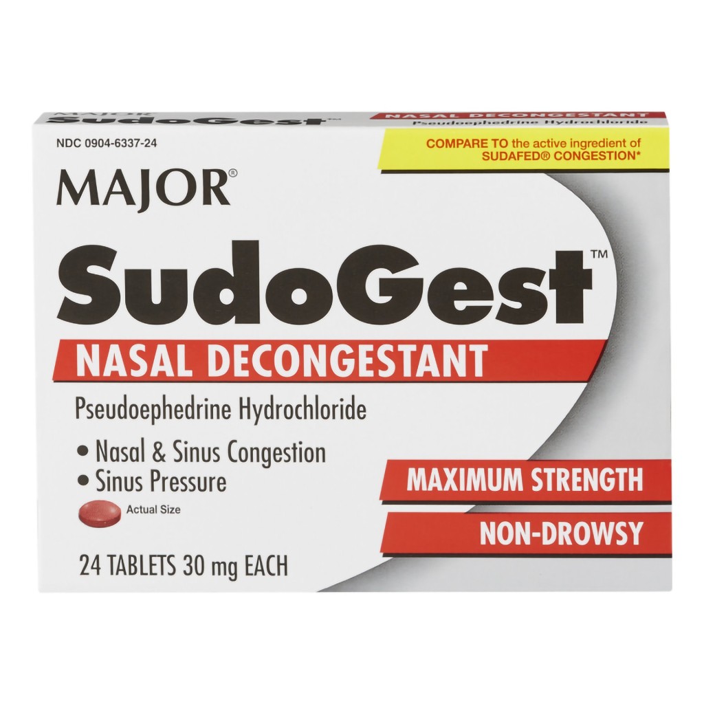 Sudogest Tablets 30 mg (100 Count) - Over-the-Counter