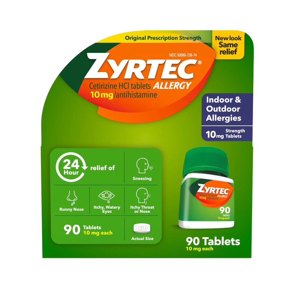 Zyrtec Tablets 10 mg 30+10 BNS 24-Hour - Allergy